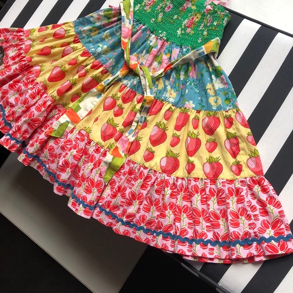 Sz 4 Matilda Jane Strawberry Fields Dress - Picture 7 of 7